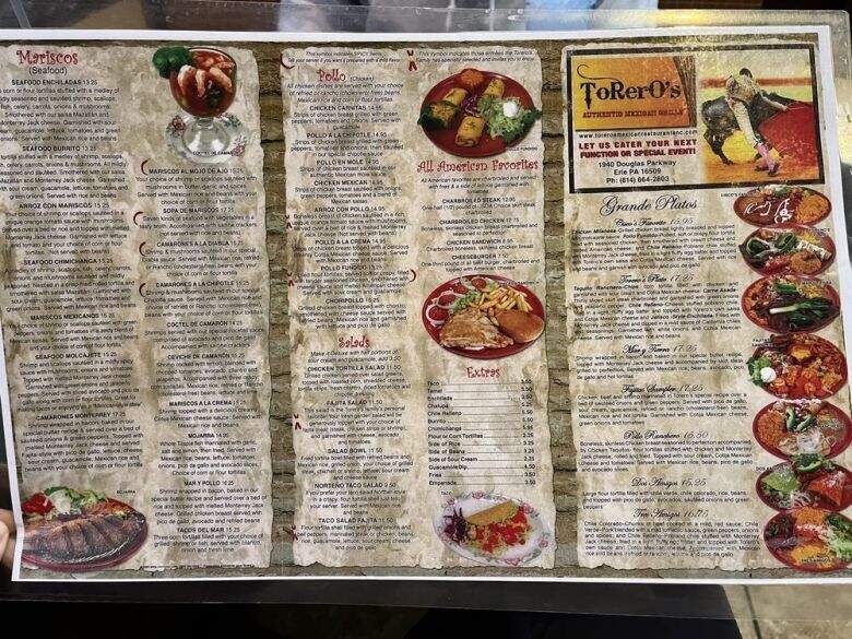 Torero's Mexican Restaurant - Erie, PA menu_pic