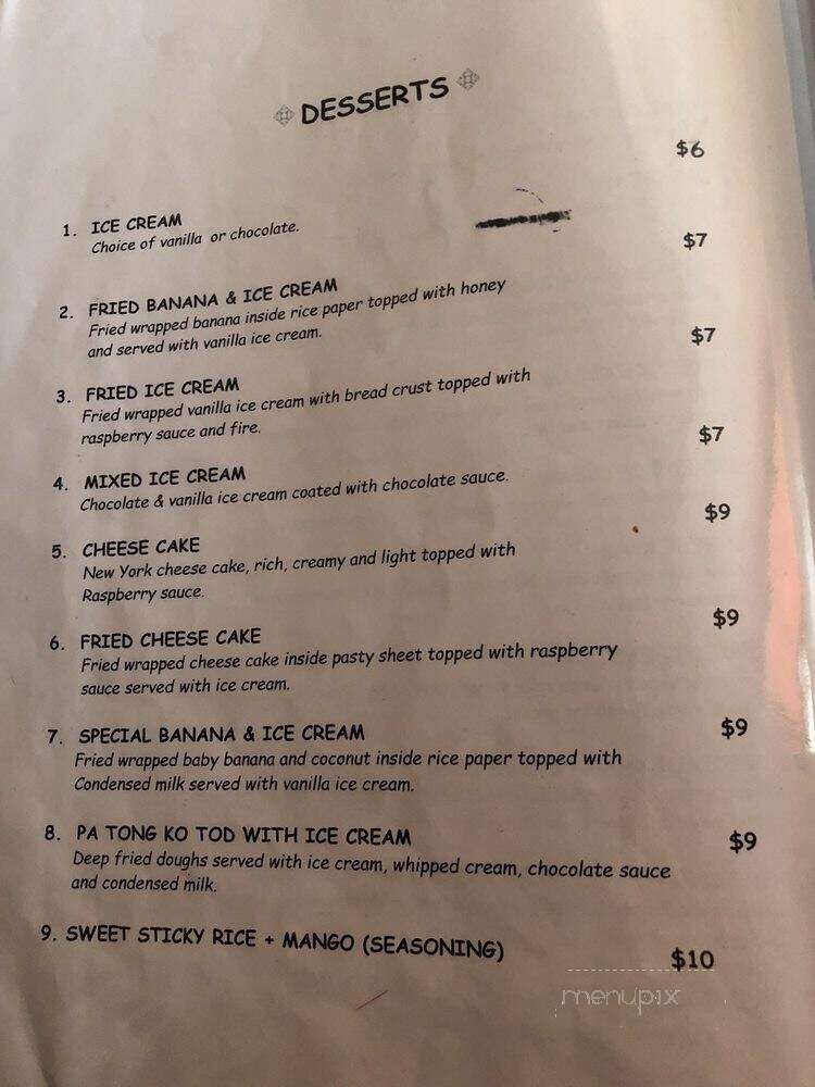 Thai Palace - Wolcott, CT menu_pic