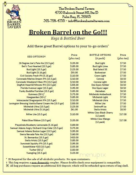 The Broken Barrel Tavern - Palm Bay, FL