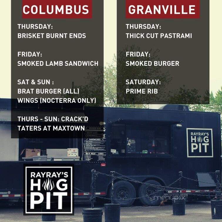 Ray Ray's Hog Pit - Columbus, OH menu_pic