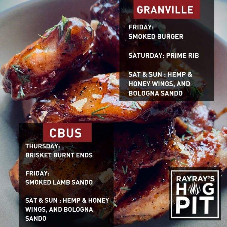 Ray Ray's Hog Pit - Columbus, OH menu_pic