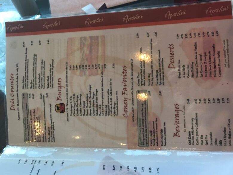 Apovini Grill - Troy, MI menu_pic