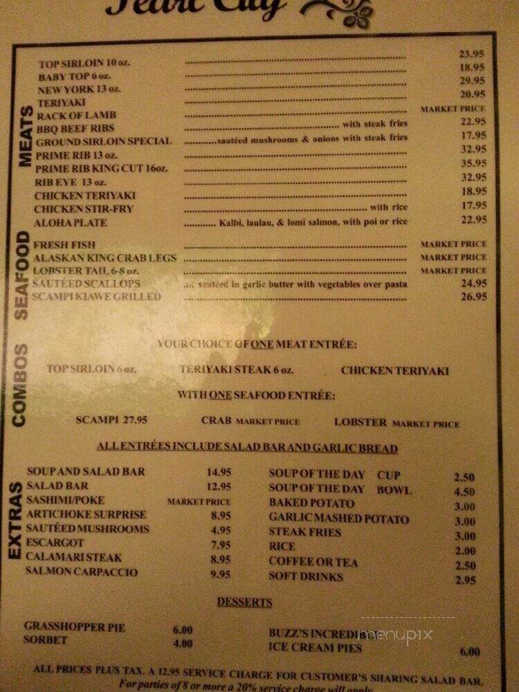 Buzz's Original Steakhouse - Pearl City, HI menu_pic