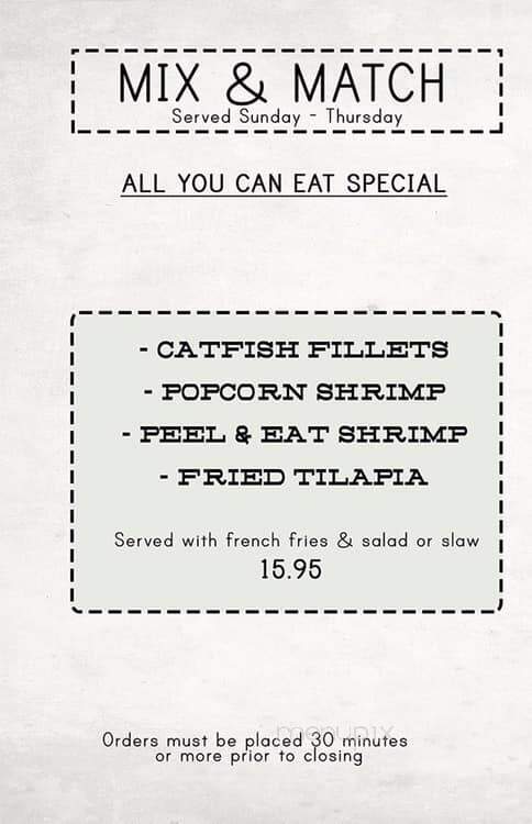 Fishmonger's Restaurant - Plano, TX menu_pic