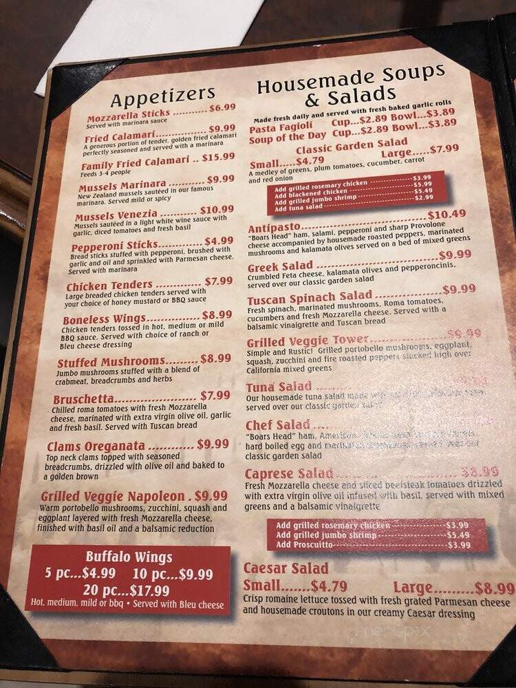 Pepperoni Grill Restaurant - Coral Springs, FL menu_pic