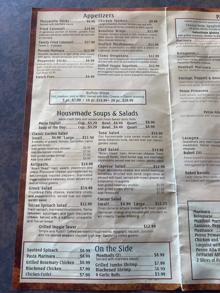 Pepperoni Grill Restaurant - Coral Springs, FL menu_pic