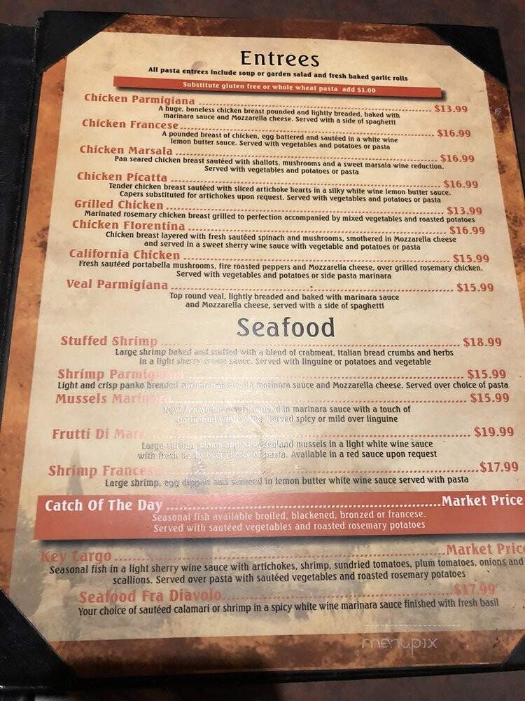 Pepperoni Grill Restaurant - Coral Springs, FL menu_pic