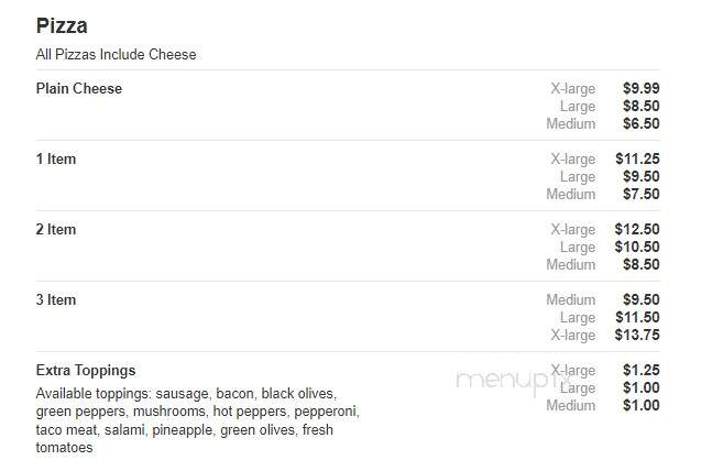 Bellacino's Pizza and Grinders - Dearborn, MI menu_pic