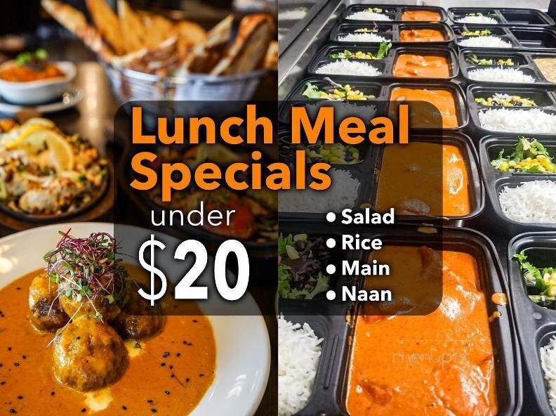 Guru Restaurant & Bar - Edmonton, AB menu_pic