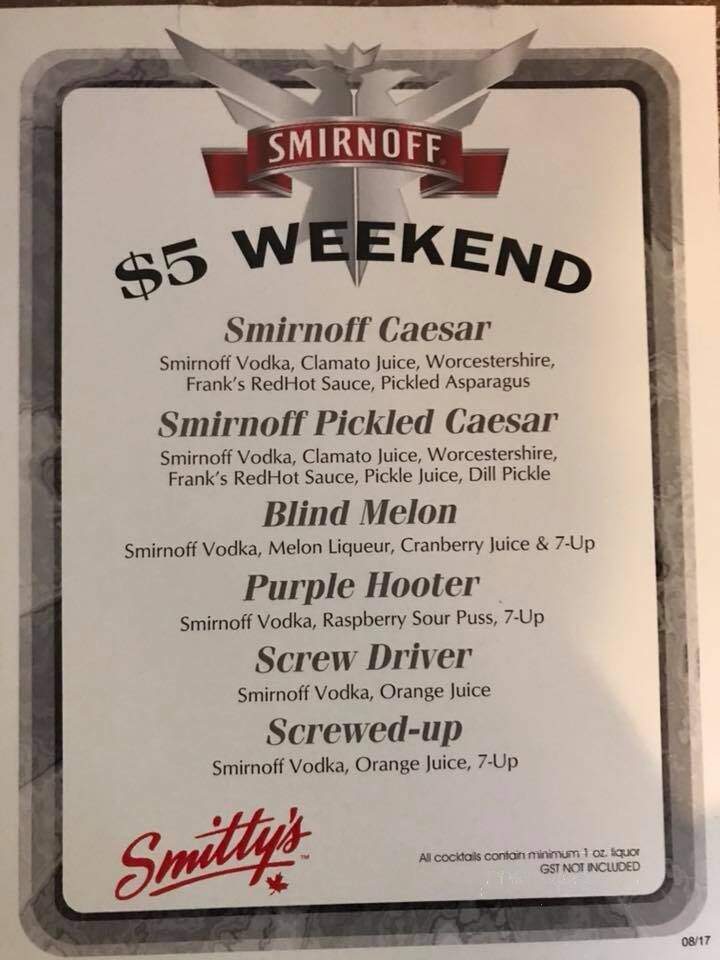 Smitty's Family Restaurant - Leduc, AB menu_pic