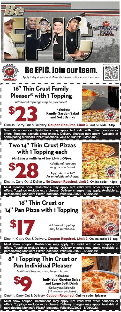 Monical's Pizza - Champaign, IL