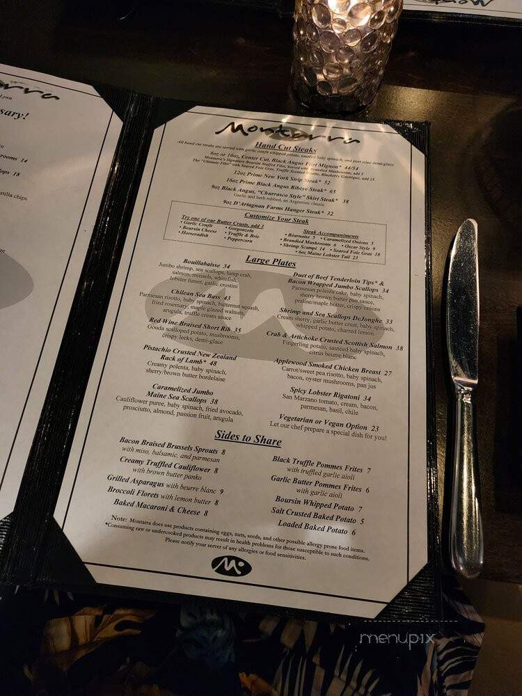 Montarra - Algonquin, IL menu_pic