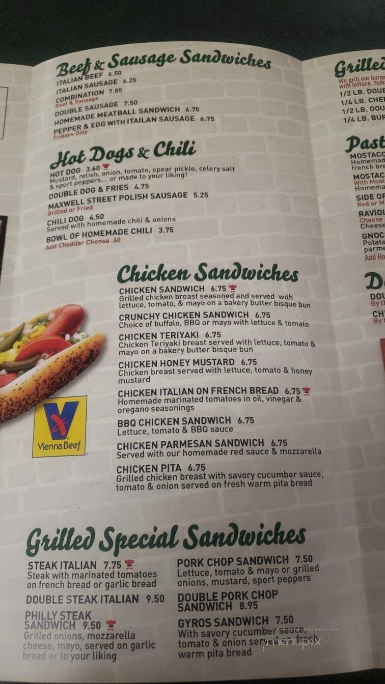 Frannies Beef - Schiller Park, IL menu_pic