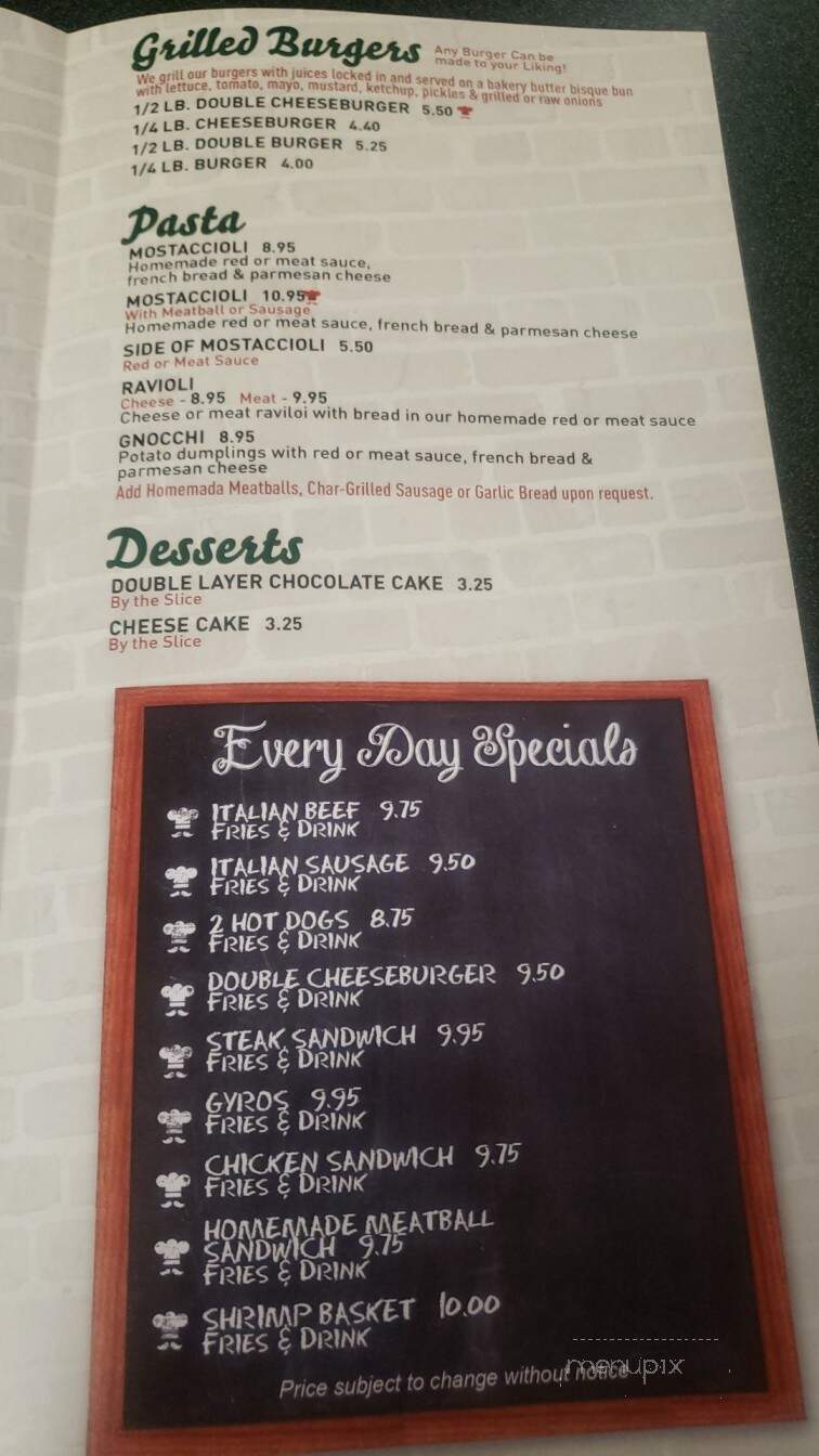 Frannies Beef - Schiller Park, IL menu_pic