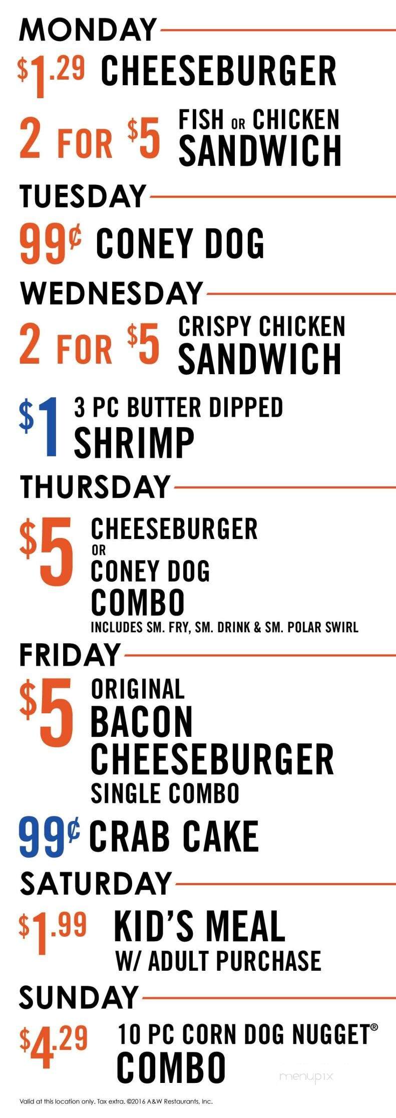 Long John Silver's - Pikeville, KY menu_pic