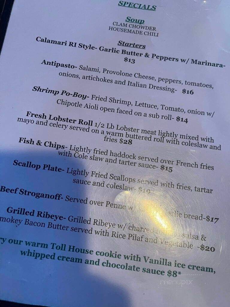 Banner Bar & Grill - Worcester, MA menu_pic