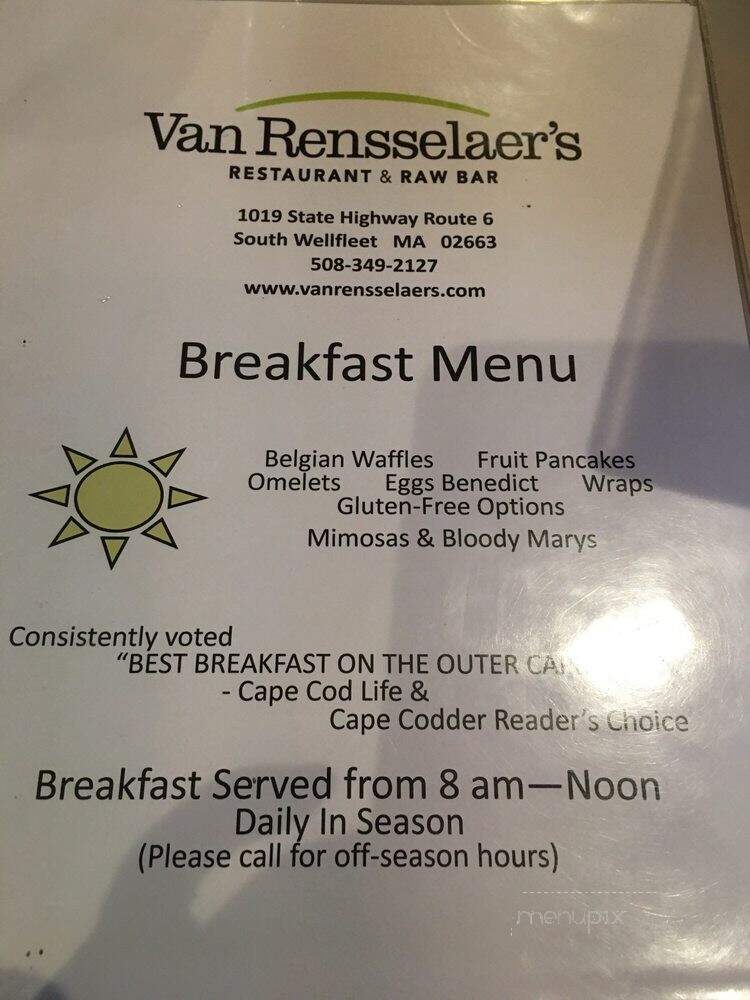 Van Rensselaer's Restaurant - South Wellfleet, MA