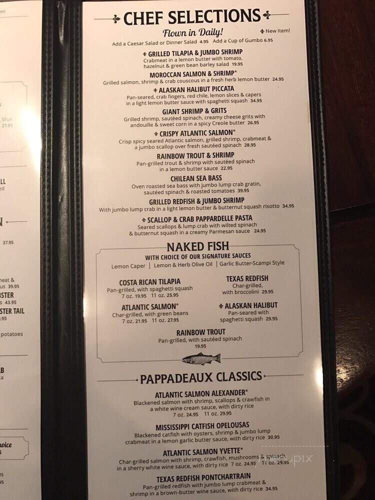 Pappadeaux Seafood Kitchen - Norcross, GA menu_pic