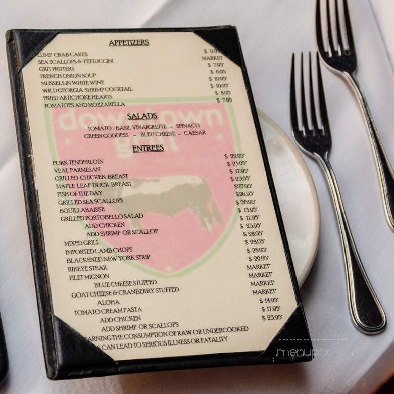Downtown Grill - Macon, GA menu_pic