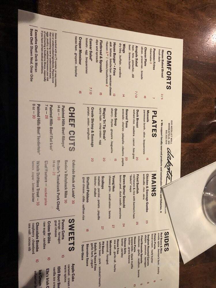 Dakota Jazz Club & Restaurant - Minneapolis, MN menu_pic