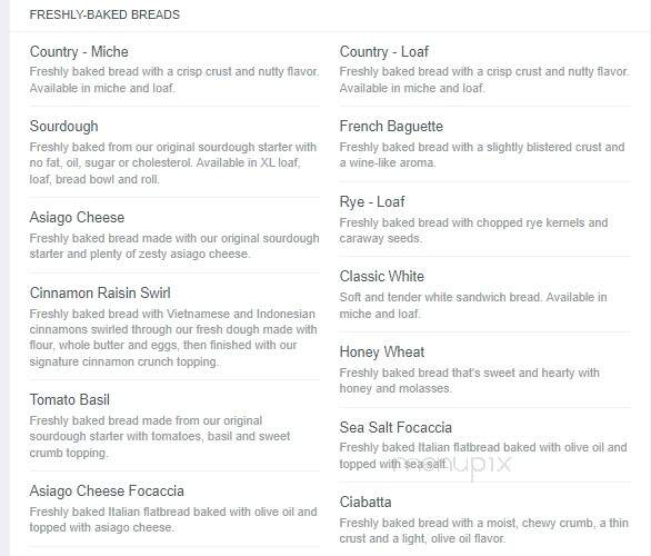 St Louis Bread Co - Eureka, MO menu_pic