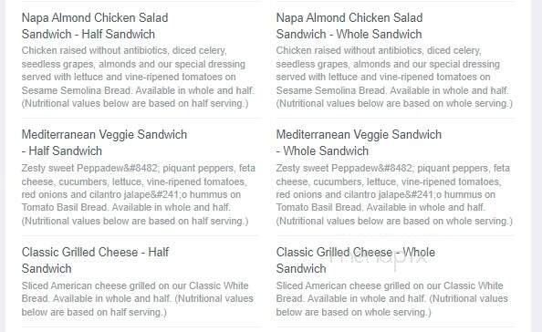 St Louis Bread Co - Eureka, MO menu_pic