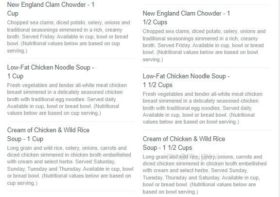St Louis Bread Co - Eureka, MO menu_pic