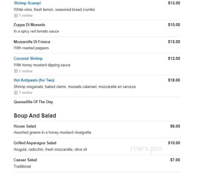 101 Restaurant - Brooklyn, NY menu_pic