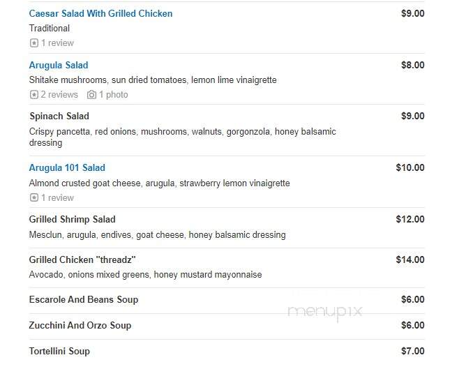 101 Restaurant - Brooklyn, NY menu_pic