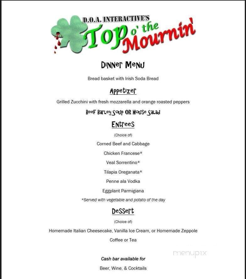 Chef-Antonio's Restaurant - Mamaroneck, NY menu_pic