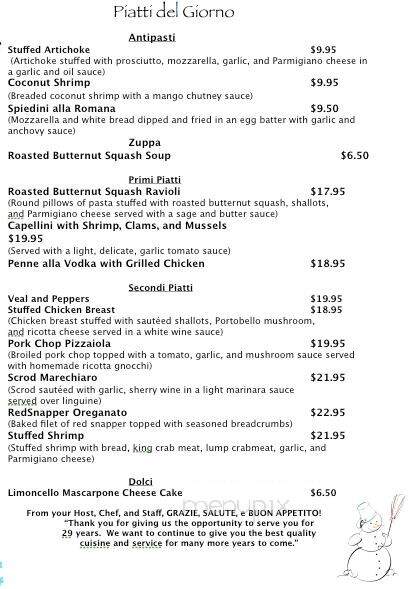 Chef-Antonio's Restaurant - Mamaroneck, NY menu_pic