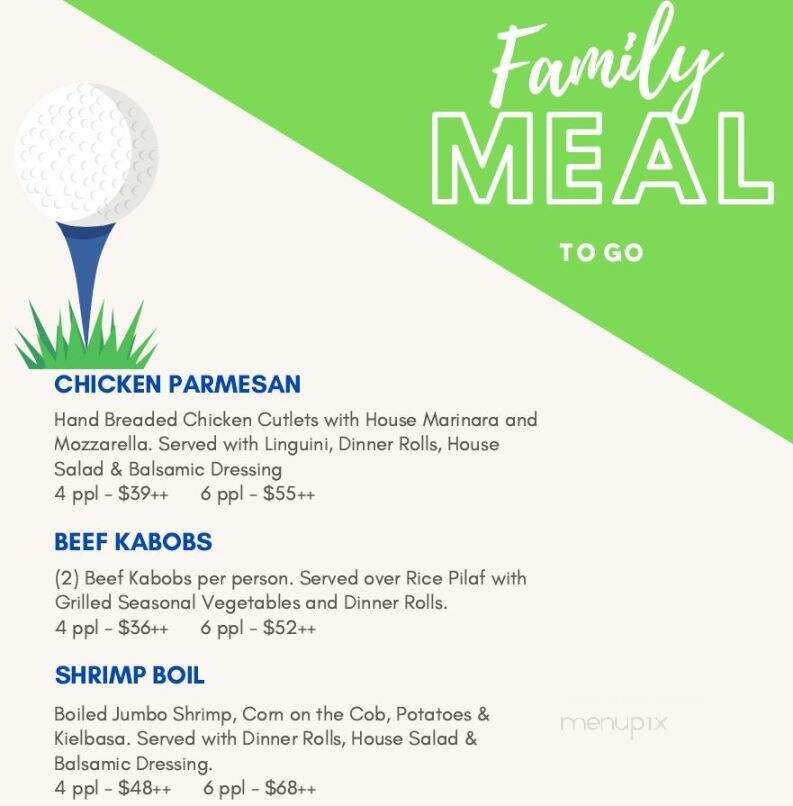 Edison Club-Club House & Dining - Rexford, NY menu_pic