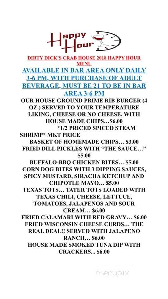 Dirty Dick's Crab House - Avon, NC menu_pic