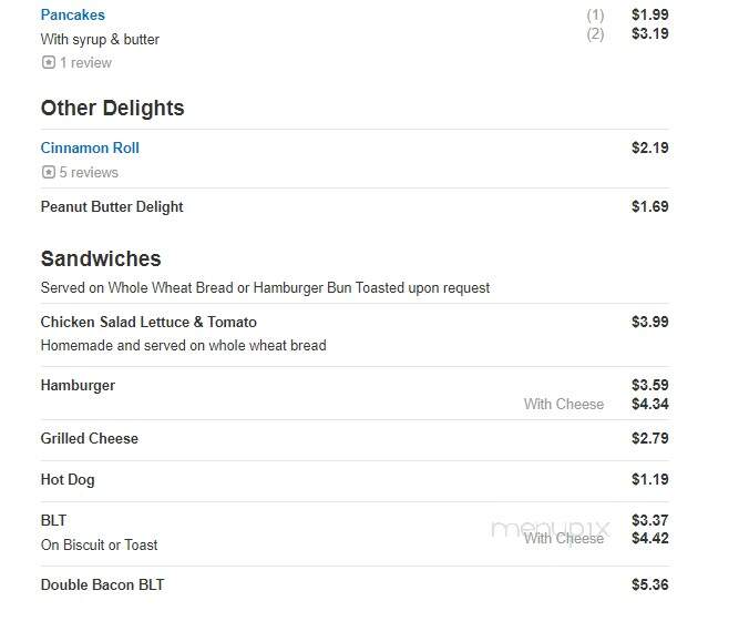Sunrise Biscuit Kitchen - Louisburg, NC menu_pic