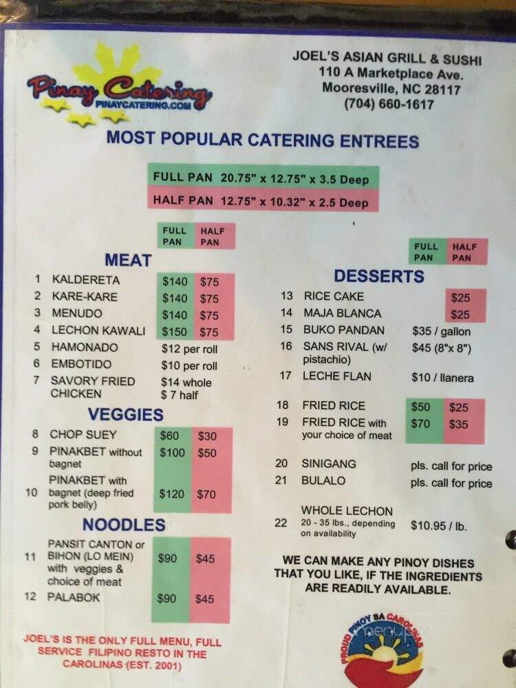 Joel's Asian Grill - Mooresville, NC