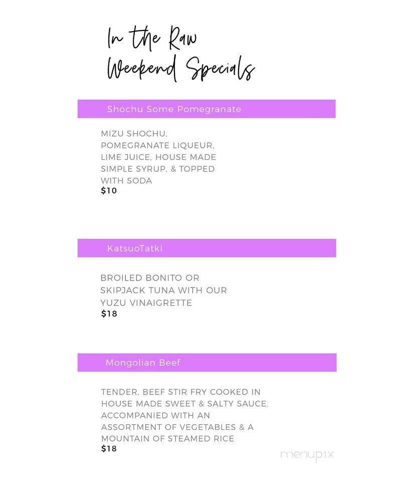 In The Raw South - Tulsa, OK menu_pic
