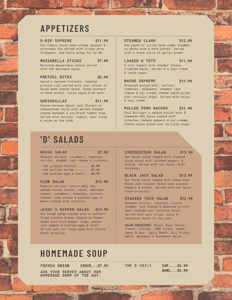 Mifflinburg Hotel - Mifflinburg, PA menu_pic