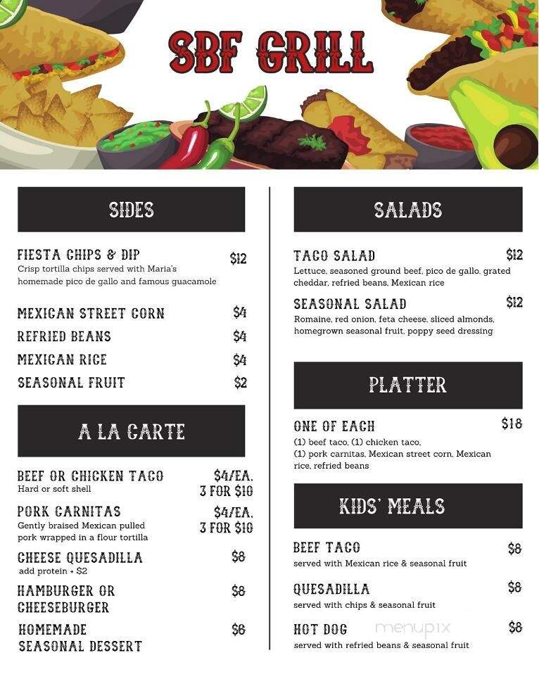 Shady Brook Farm - Yardley, PA menu_pic