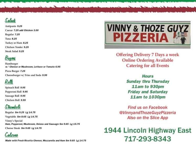 Vinny's Pizza - Lancaster, PA