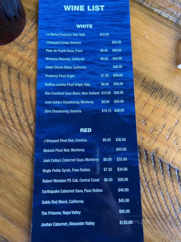 Snoopy's Pier - Corpus Christi, TX menu_pic