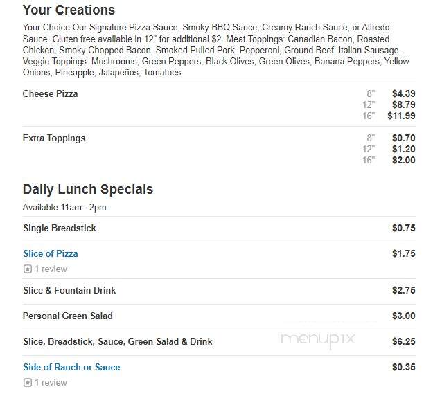 Pizza Plus - Hyrum, UT menu_pic