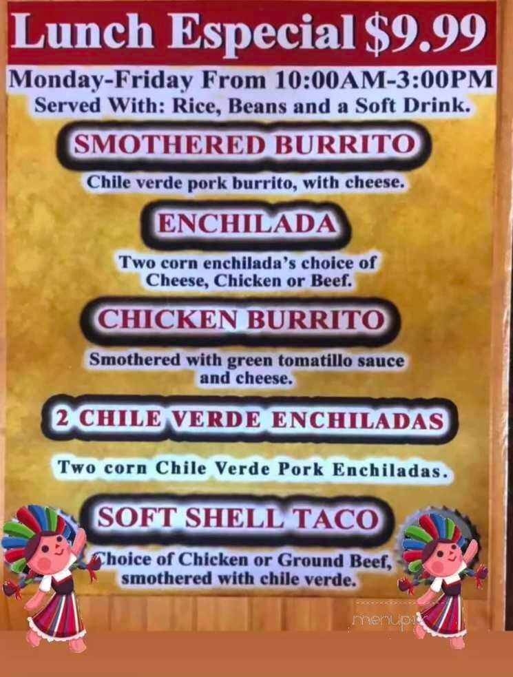 Gecko's Mexican Grill - South Jordan, UT menu_pic