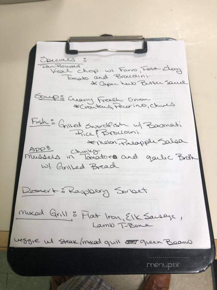 Tucker Hill Inn & Steak Place - Waitsfield, VT menu_pic