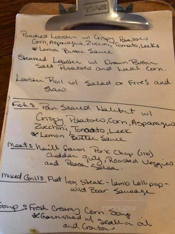 Tucker Hill Inn & Steak Place - Waitsfield, VT menu_pic