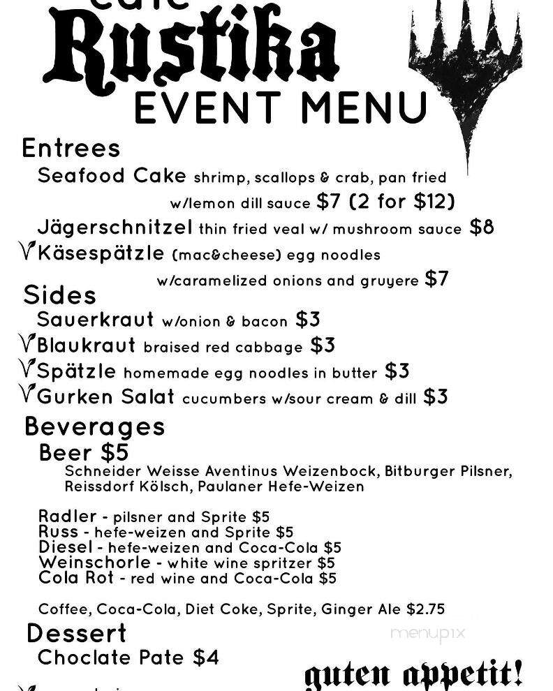 Cafe Rustica - Richmond, VA menu_pic