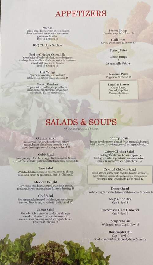 Island Cafe - Anacortes, WA menu_pic