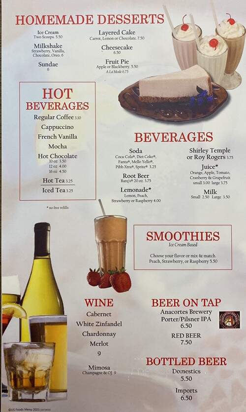 Island Cafe - Anacortes, WA menu_pic