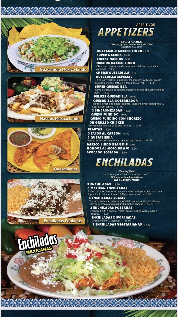 Mexico Lindo Y Que Rico - Pasco, WA menu_pic