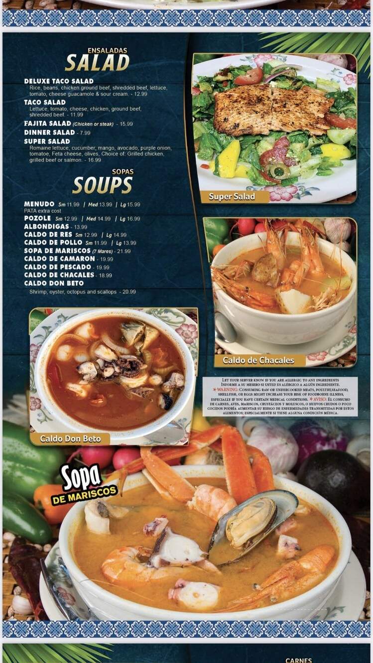 Mexico Lindo Y Que Rico - Pasco, WA menu_pic