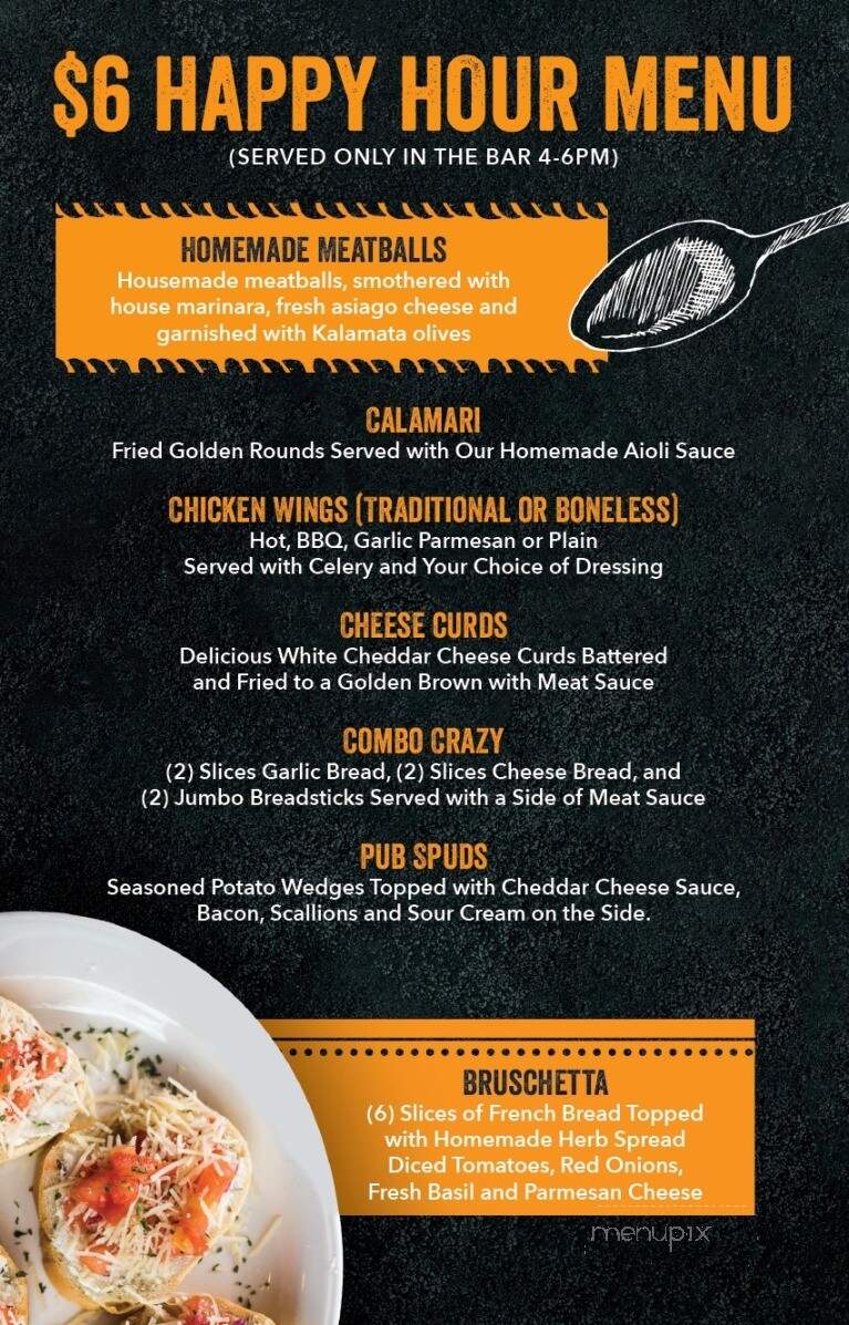 Pizza Pub - Wisconsin Dells, WI menu_pic